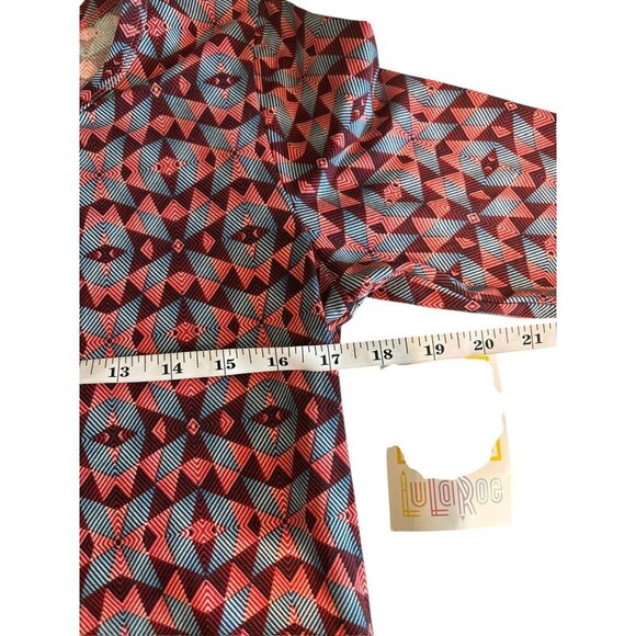 LuLaRoe Julia Women’s Red, White & Blue Dress - Picture 5 of 6